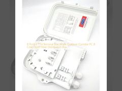 Распределительная коробка оптоволоконного кабеля с 8 ядрами ПК коридора 8 портов ФТТХ белая на открытом воздухе