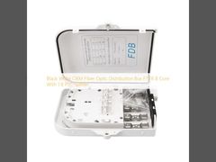 Черное белое ядро ​​распределительной коробки ФТТС 8 оптического волокна ОЭМ с Сплиттером 1 8 ПЛК