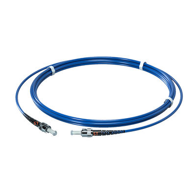 Купить FTTH PVC 3.0MM Single Mode G657A1 3M ST/UPC-ST/UPC Armored Fiber Optic Patch Cord онлайн изготовление