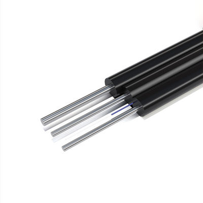 Купить HXCOWO FTTH Outdoor GJYXCH 1 2 4 Ядро G657A1 Стальной провод или FRP Черный волоконно-оптический кабель Производство в сети