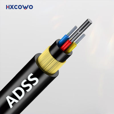 Купить ADSS 80 м 100 м 120 м 200 м пролет антенного оптоволоконного кабеля G652D G657A1 G657A2 Производство в сети