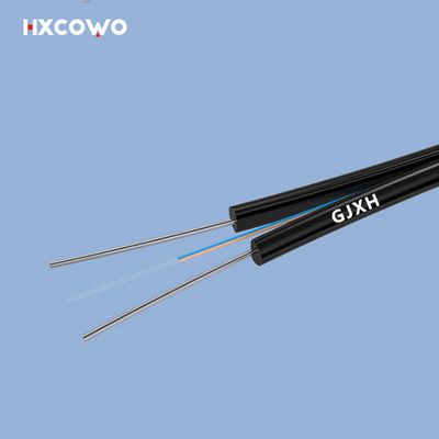 Купить Speed Internet Indoor Fiber Optic Cable GJXH Metallic Strength Member G657A1 2Core онлайн изготовление