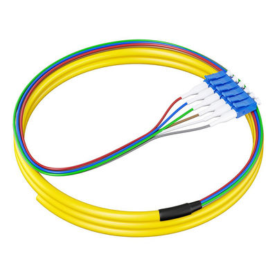 Купить HXCOWO 6 Цвет SM 9/125 Волокнистые хвосты 0.9 мм G657A G652D 1.5M LC/UPC Волокнистые оптические хвосты Производство в сети