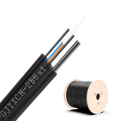 Купить Number of Conductors ≥ 10 FTTH 2 Core Fiber Optic Drop Cable 1km GJYXCH with Custom Length онлайн изготовление