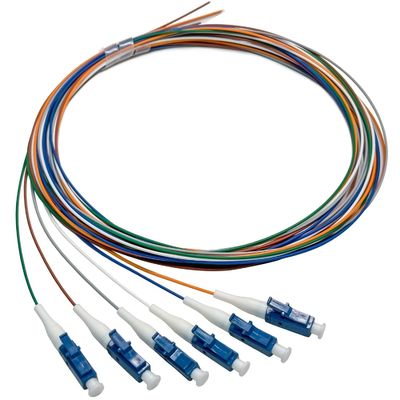Купить FTTN HXCOWO 6 Bundle Distribution Fiber Optic Pigtail LC/UPC SM 9/125 Fanout 0.9mm Optical Fiber Pigtail онлайн изготовление