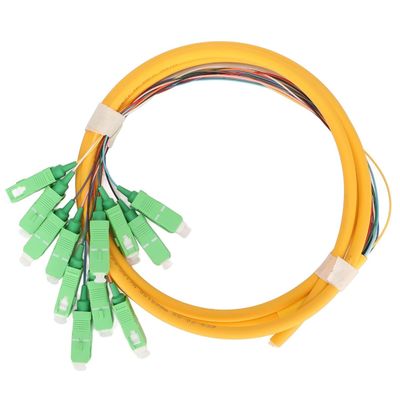 Купить Тип соединителя SC Fiber Pigtails HXCOWO 12 Цвет 0,9 мм SM OS2 G.657A1 Синий LSZH PVC Производство в сети