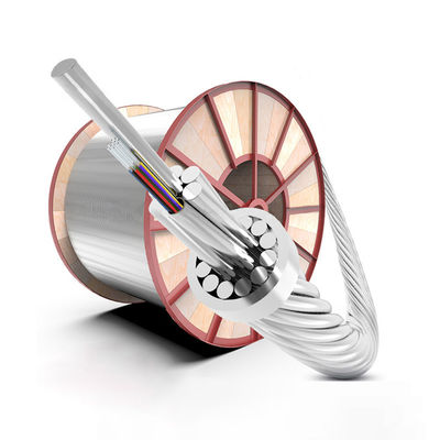 Купить Self Supporting Aerial OPGW Fiber Optic Cable Overhead Optical Ground Wire 48 Core онлайн изготовление