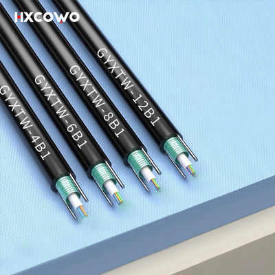 Купить 12 Cores G657A G652D GYXTW Aerial Outdoor Steel Wire FTTH Armoured Fiber Optical Cable онлайн изготовление