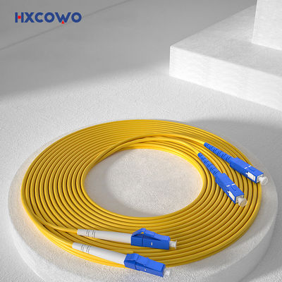 Купить HXCOWO FTTH Indoor SC/UPC-LC/UPC SM G657A2 Duplex Armored Fiber Cable Patch for Wired LAN онлайн изготовление