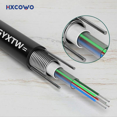 Купить 4 24 144 Core Fiber Armoured Cable G652D GYXTW Steel Wire Armoured Fibre Optic Cable онлайн изготовление