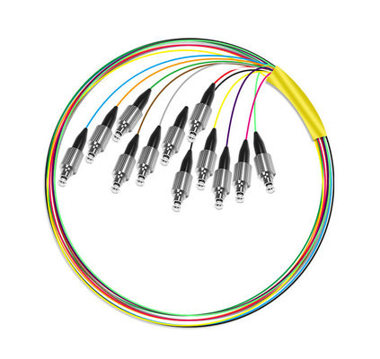 Купить speed HXCOWO 12 Core G652D LSZH FC Fanout Bunchy Breakout Fiber Optic Pigtail for 4g Network онлайн изготовление