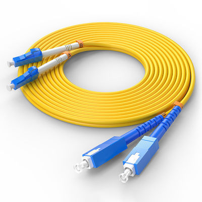 Купить FTTH FTTxFTTB Network LC-SC Multimode Duplex Fiber Optic Cable with Customized Colors онлайн изготовление