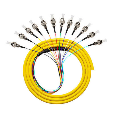 Купить Multimode 50/125 62.5/125 SM 12 Cores Coated Fiber Optic Pigtail for 4g Network Solution онлайн изготовление