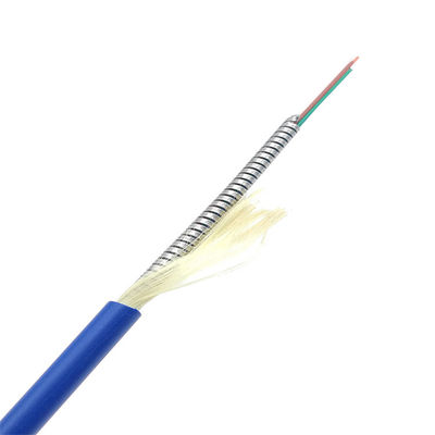 Купить Stainless Steel OM3 OM4 Armored Fiber 6 Core G652D PVC LSZH онлайн изготовление