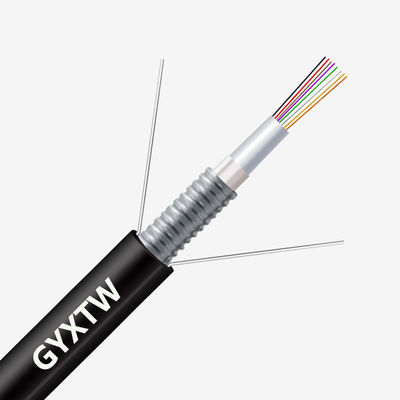 Купить Custom Length HXCOWO GYXTW G652D 2/4/6/8/12/24/24/48/96 Core Armoured Fiber Optic Cable онлайн изготовление