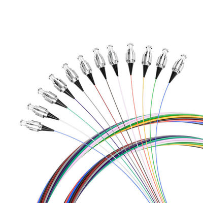 Купить G657 12Color 0.9mm 1.5M Fiber Optic Pigtail for FTTX Wavelength 850nm/1310nm/1550nm онлайн изготовление