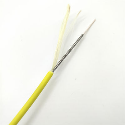 Купить 10D Bending Radius Direct Indoor Spiral Steel Armored Optical Cable 1-12 Core 1km онлайн изготовление