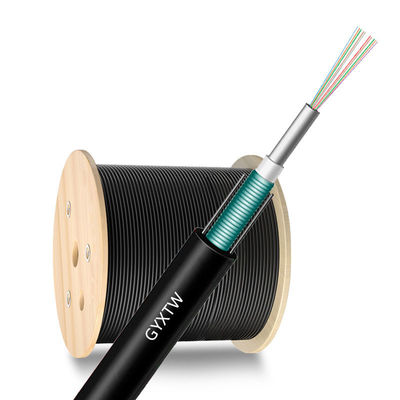 Купить 12 Cores GYXTW Aerial Outdoor Steel Wire FTTH Armoured Fiber Optic Cable for Superior онлайн изготовление