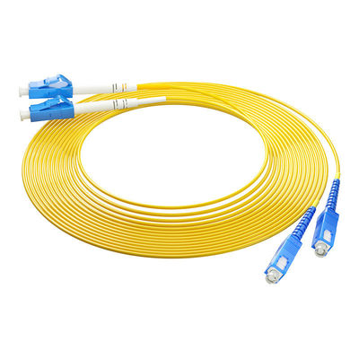 Купить Wired LAN Network HXCOWO OM3 2core SC/UPC To LC/UPC MM 50/125 Duplex 3.0mm 2.0mm Fiber Optic Cable Patch онлайн изготовление