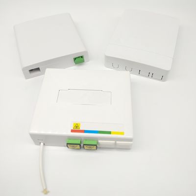 Купить 2 Port Ftth Fiber Optic Termination Box SC/APC Adapter Fiber Termination Boxes онлайн изготовление