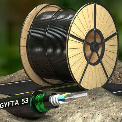 Купить Outdoor 12 Core Armoured Fiber Optic Cable GYFTA53 Armored Optical Cable онлайн изготовление