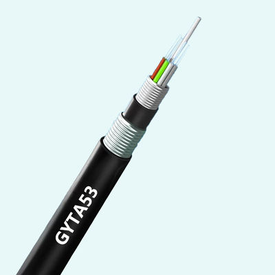 Купить Бронированный оптоволоконный кабель GYTA53 для скоростной передачи данных в экстремальных условиях Производство в сети