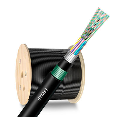 Купить 48 96 144 Core GYTA53 Direct Burial Fiber Optic Cable For Outdoor Networking Discount онлайн изготовление