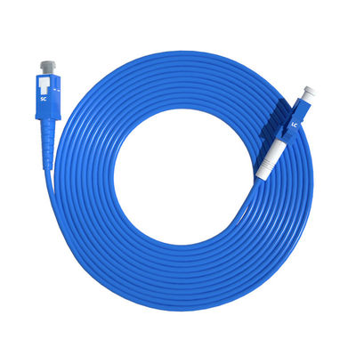 Купить HXCOWO Waterproof Single Mode Simplex 9/125 3.0mm SC-LC Armored Fiber Optic Cable Patch онлайн изготовление