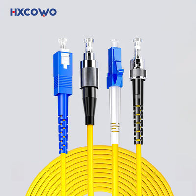 Купить HXCOWO SC LC FC ST MTRJ APC/UPC Connectors Indoor Armored Fiber Optical Patch Cord 1 онлайн изготовление