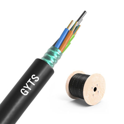 Купить Outdoor Duct and Conduit Customized 2-288 Cores SM MM Armoured GYTS Fiber Optic Cable онлайн изготовление