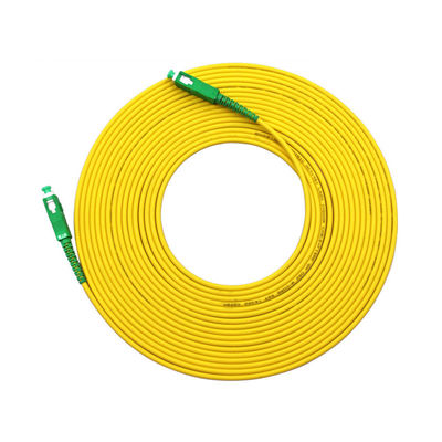 Купить HXCOWO SM G652D 2.0mm PVC Simplex Fiber Patch Cord in Custom Length with SC/APC Connector онлайн изготовление