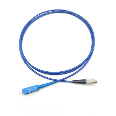 Купить Blue SS Single Mode Fiber Patch Cord G625D Pre Terminated Fiber Cable онлайн изготовление