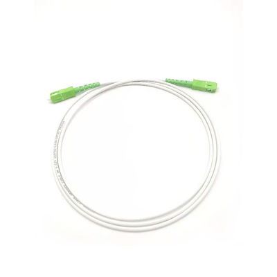 Купить G657A 3.0mm LSZH White Armored Fiber Optic Patch Cord SC/APC To SC/APC SM 9 1F онлайн изготовление