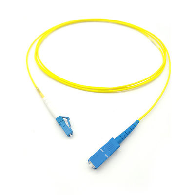 Купить SM LSZH 3mm SX 2M Stainless Steel Armored Fiber Optic Jumper Cable FTTH LC/UPC-SC/UPC онлайн изготовление