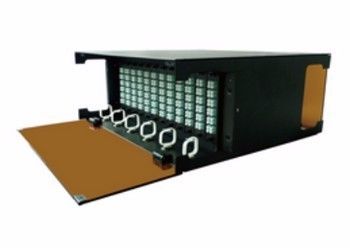 Купить MTP MPO Chassis 4U Fiber Patch Panel MPO Fiber Cassette Black онлайн изготовление