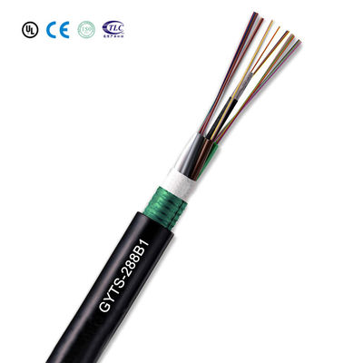 Купить G655 GYTS Outdoor Armored Fiber Optic Cable with ITU G652D and G657A Stranded Loose Tube for High Performance онлайн изготовление