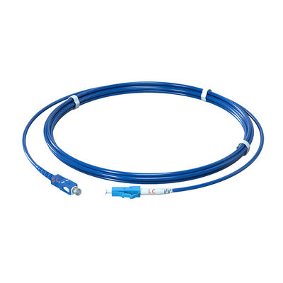 ПВХ бронированный однорежимный 9/125 G652D Simplex SC/UPC-LC/UPC Fiber Optic Patch Cord для передачи сигналов FTTTB