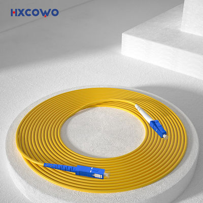 HXCOWO FTTH FTTx FTTB сеть волоконно-оптический кабель LC SC/UPC оптический 1M однорежимный одноядерный 3,0 мм волоконно-оптический кабель