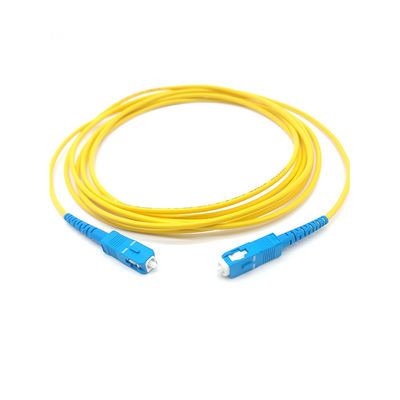 1 Core 9/125 3.0mm ROHS Fiber Optic Jumper Optic Fiber Patch Cord Cable